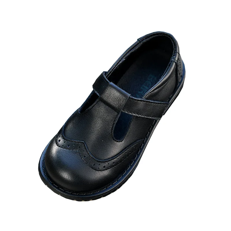 Spring High Quality Girl's School Shoes Soft Genuine Leather Children's Casual Shoes Breathable Cowhide Kids Princess Shoes