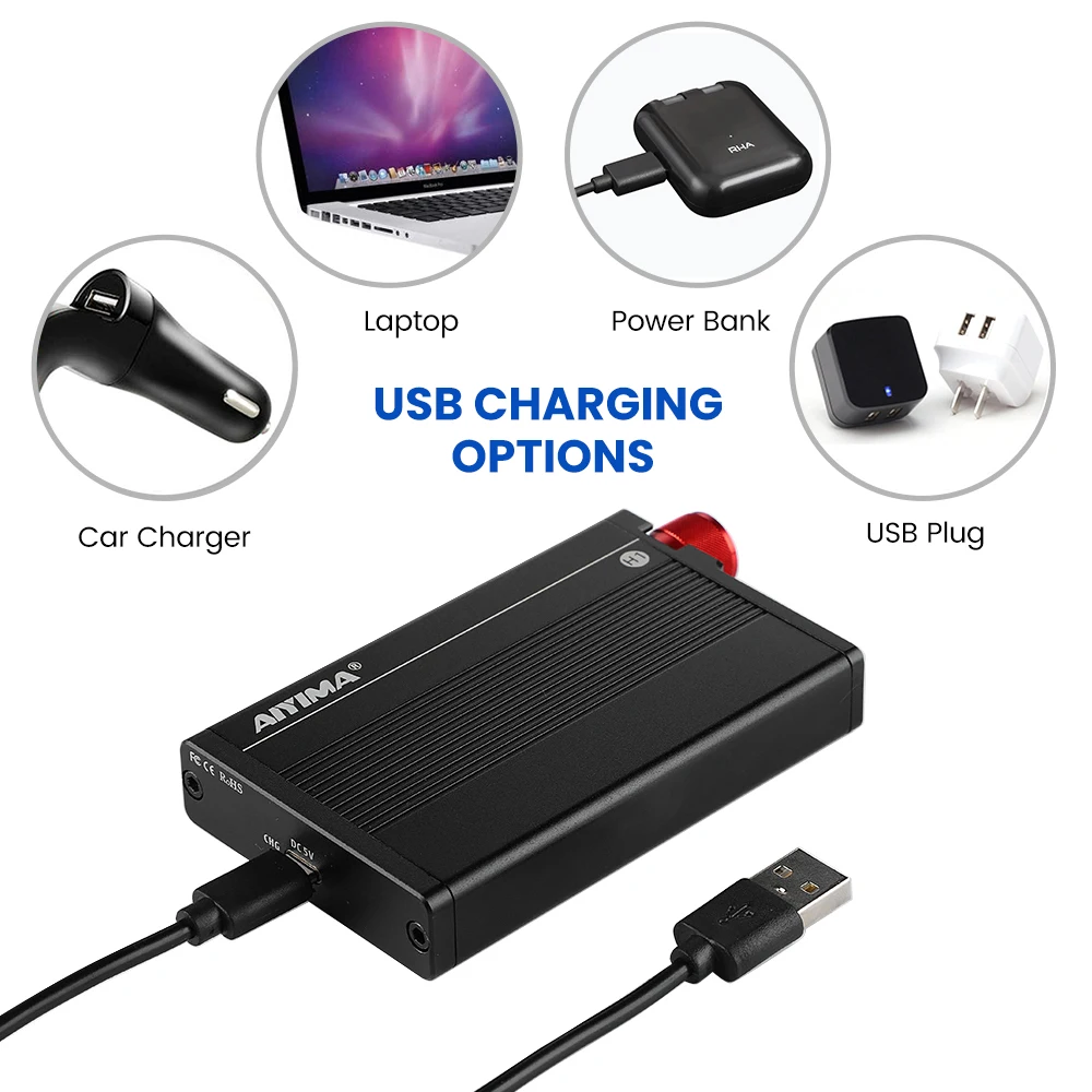 AIYIMA Tragbare Kopfhörer Verstärker Stereo HiFi Kopfhörer Verstärker 16-300 3,5 MM AUX Audio Amp Für Telefon Android musik Player