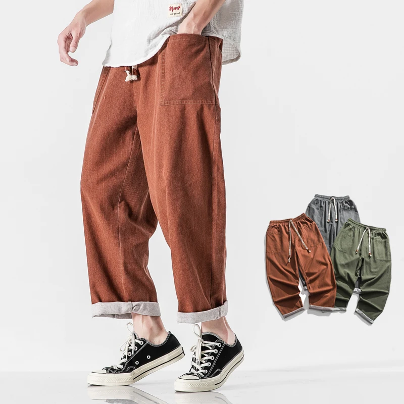 Male Loose Wide Leg Jeans Trousers 5Xl Streetwear Mens Jeans Pants Straight Men Jogging Sweatpants Denim Pants