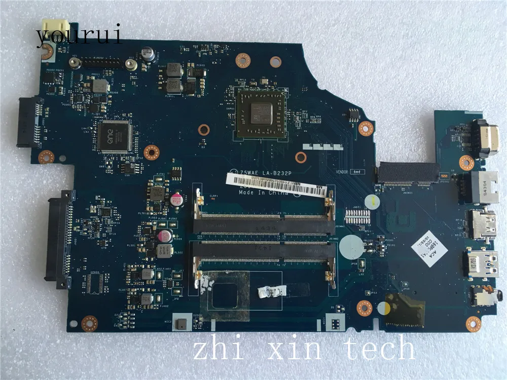 yourui  High quality For Acer aspire E5-521 Laptop motherboard NBMLF11003 Z5WAE LA-B232P DDR3 fully test