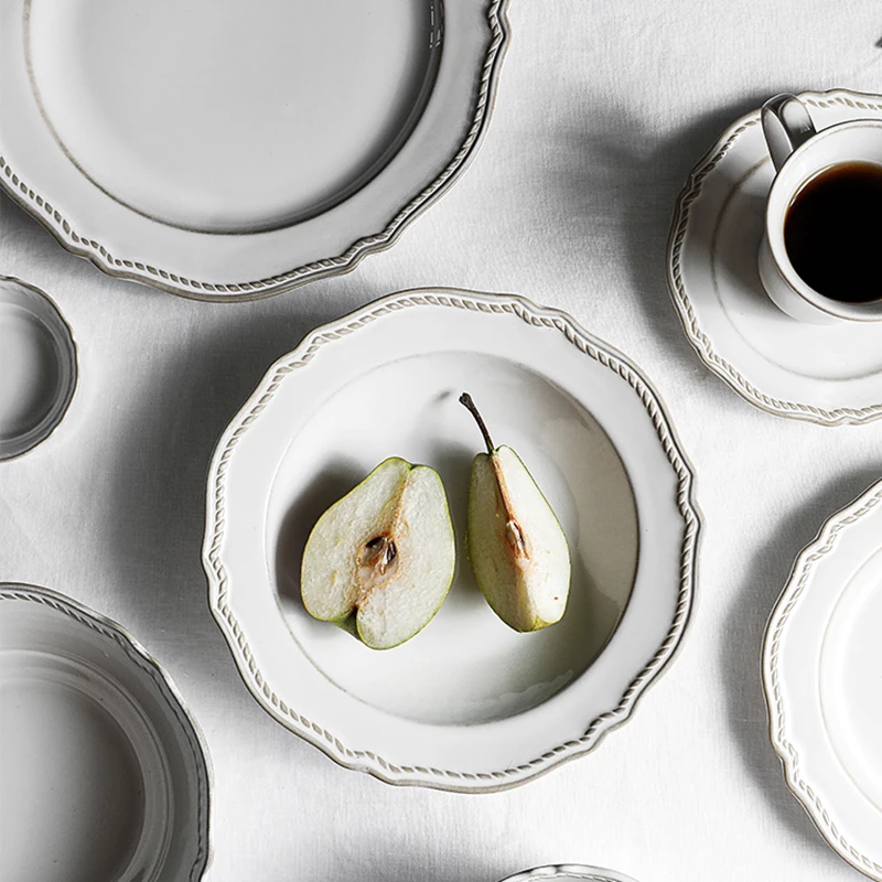 Service for 6 people Solid Color Dinner Plates