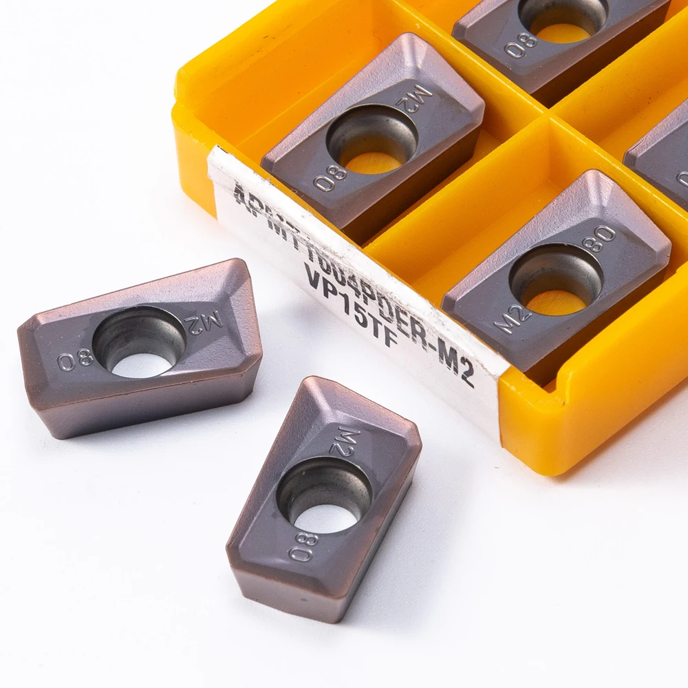 APMT 1604 inserto in metallo duro M2-VP15TF tornitura esterna originale APMT 1604 H2 -VP15TF fresa frontale tornio utensile fresa 10 pz