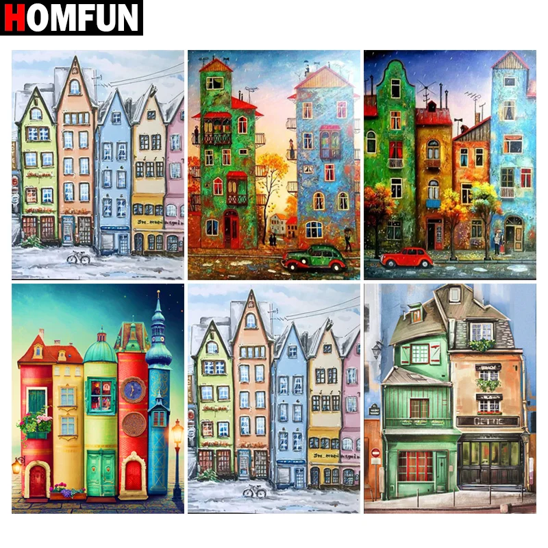 HOMFUN Diamond Painting Cross Stitch 