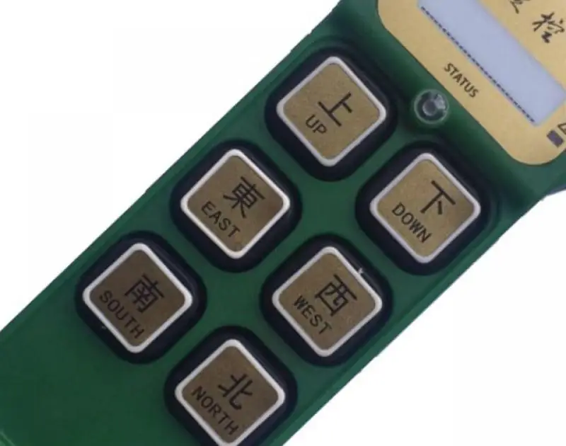 

K600 industrial wireless remote control 6 points single speed single beam CD driving hoist remote control