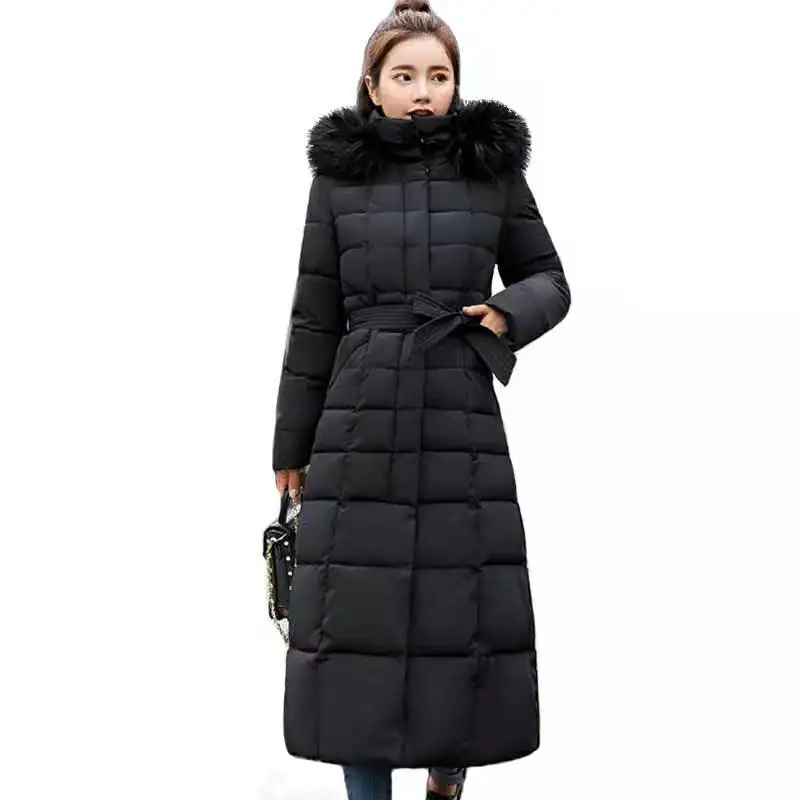 2019 New X-Long Arrival Fashion Slim Women Winter Jacket Cotton Padded Warm Thicken Ladies Coat Long Coats Parka Womens Jackets