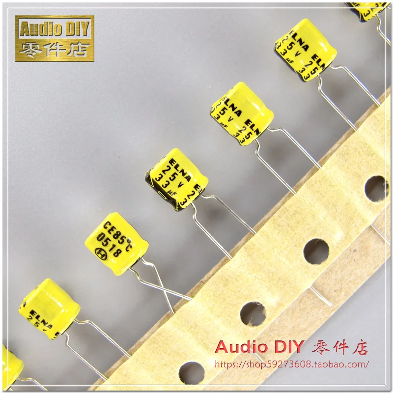 

30PCS/50PCS ELNA yellow leather old model RC2 series 33uF/25V small volume electrolytic capacitor free shipping