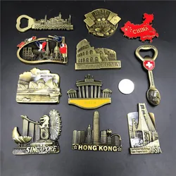 Creative Magnets Fridge Stickers Singapore Australia Sydney Germany Berlin French 3d Refrigerator Magnets Stickers Home Decor