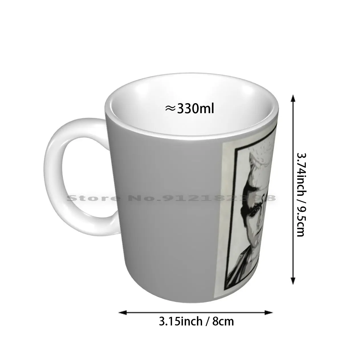 Visage ( Steve Strange )-Fade To Grey Ceramic Mugs Coffee Cups Milk Tea Mug Visage Steve Strange Fade To Grey Pip Pop Art