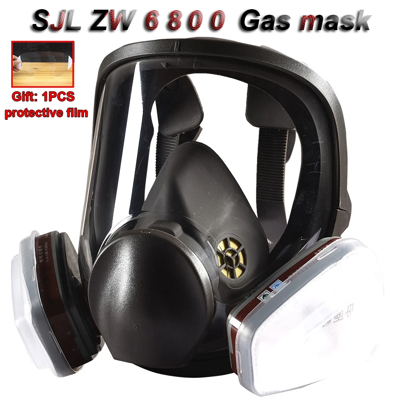 SJL 6800 Respirator gas mask High definition Comfortable industry comprehensive Spray paint Pesticide spray Chemical gas mask