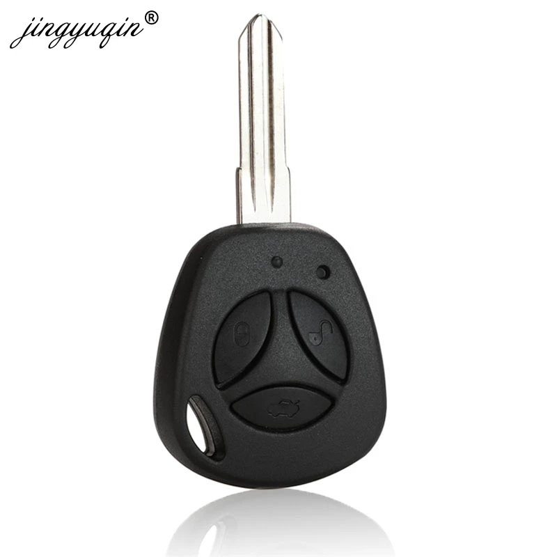 

jingyuqin 30pcs Remote Car Key Shell for LADA Priora Sedan sport Kalina Granta Vesta X-Ray XRay 3 Button Fob Case