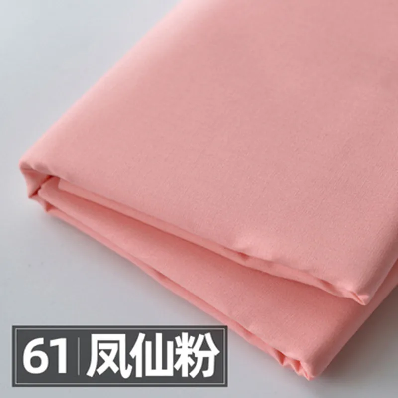 Half Meter Solid Color 100% Cotton Poplin Fabric For Handmade DIY Children Baby Garment Dress Skirt T1349
