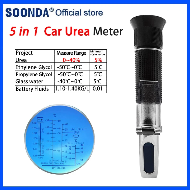 Automobile Urea Concentration Meter Ethylene glycol propylene glycol antifreeze glass water freezing point instrument Meter