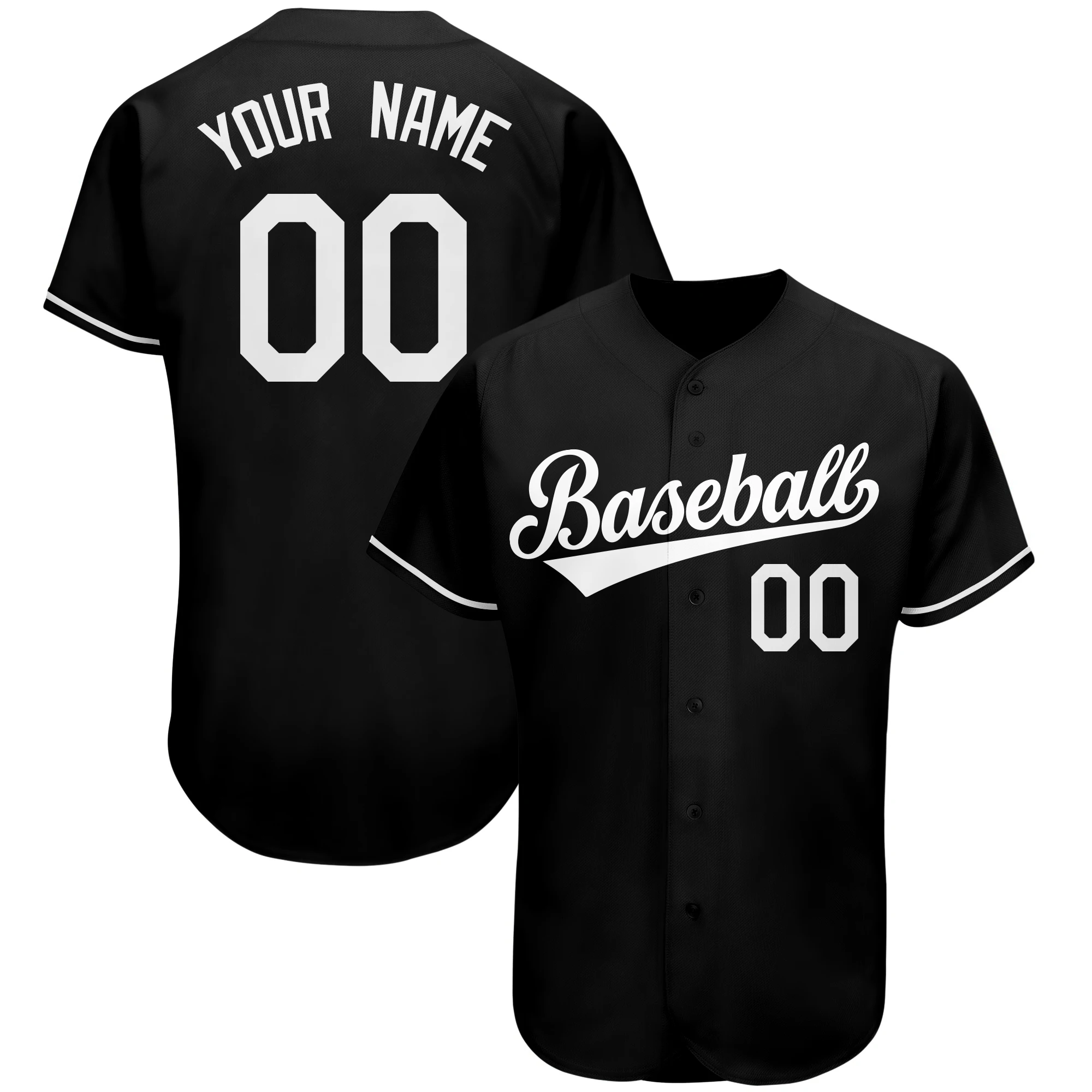 Sewing Baseball Shirt Custom Fashion Baseball Jersey Embroidery Your Name/Number Short Sleeve Sportswear for Male/Lady/Youth