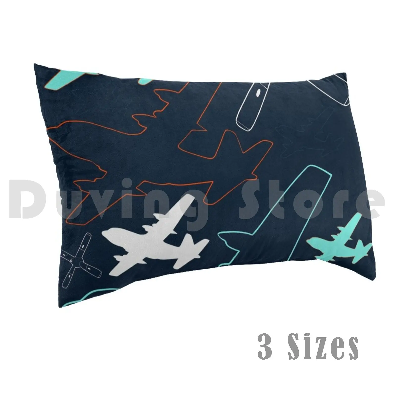 Flight Pillow Case Printed 50x75 Airplane Airplanes Flight C130 Air Force Aviation Fly Flying Military Usa