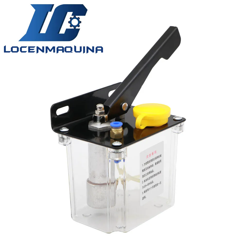 600CC Manul Lubrication Oil Pump CNC Machine Kit Output Kit 4mm 6mm for CNC Machine Guide Rack Gear and Pinion Tool