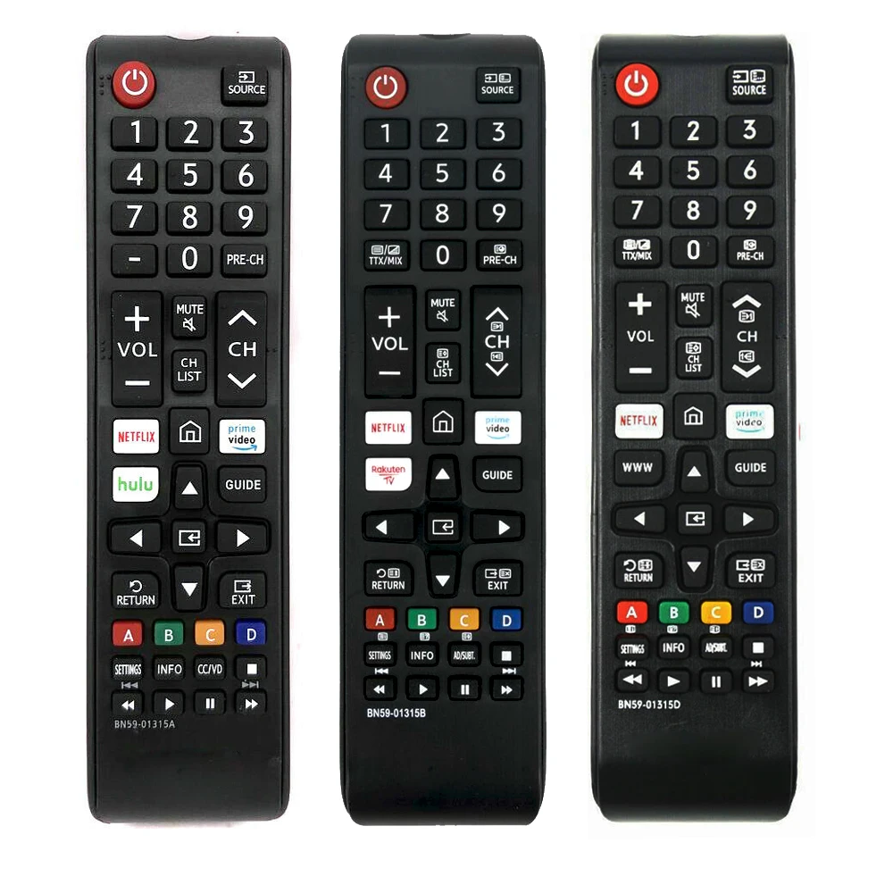 

Universal BN59-01315A BN59-01315D BN59-01315B TV Remote Control NETFLIX PRIME VIDEO Rakuten TV For Samsung Smart TV Television