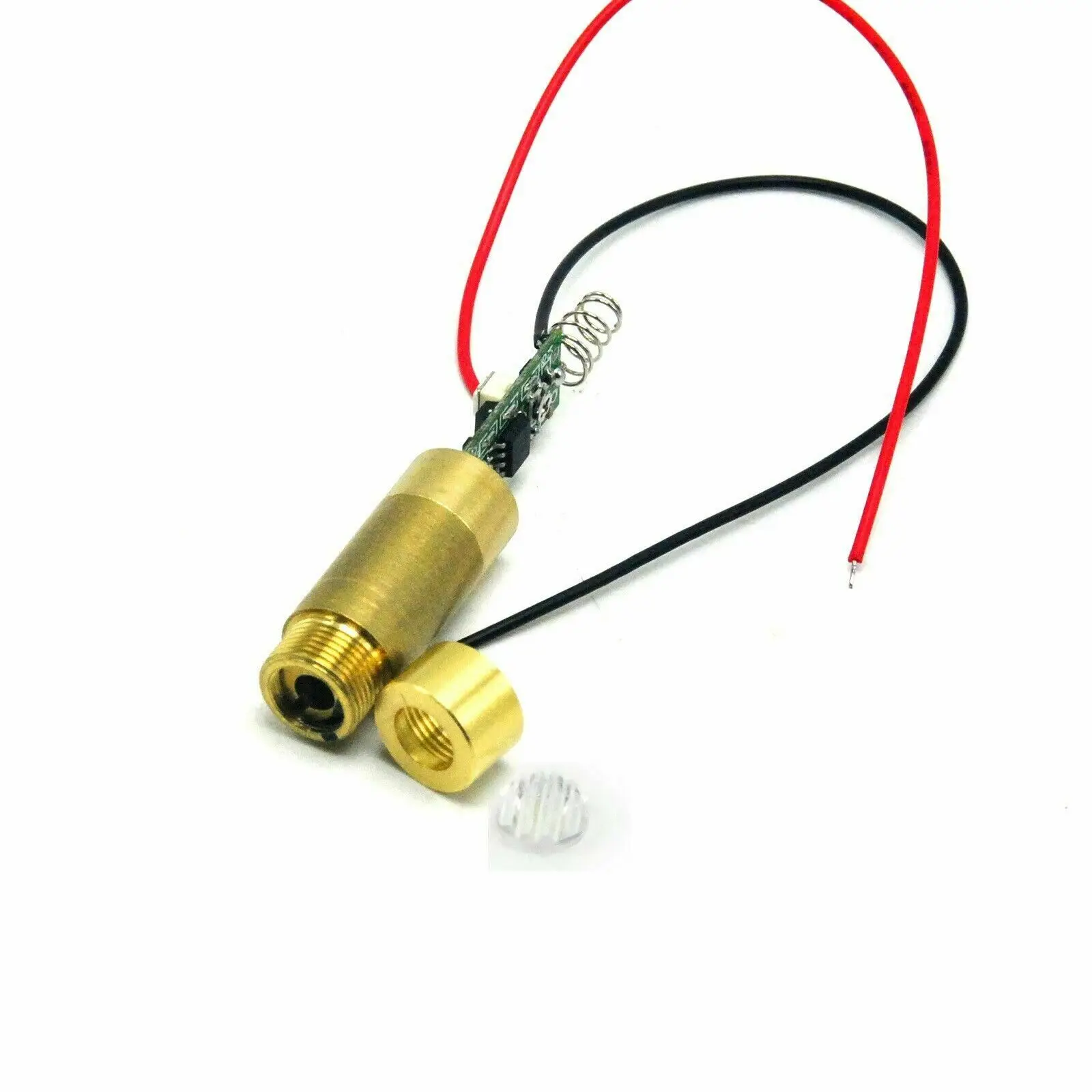 532nm 50Mw Focus Line Groene Laser Diode Module 5V Messing Locator Met Heatsink Houder