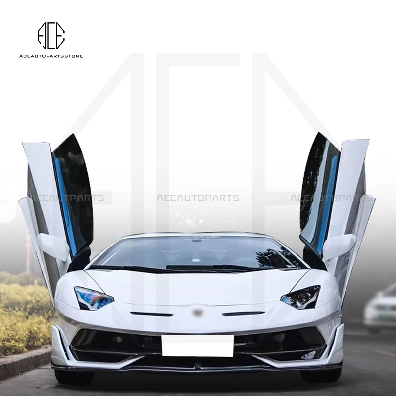 For Lamborgini Aventador LP700 SVJ Body Kit LP740 Real Carbon Fiber Front Bumper Lip Side Skirts Racing Parts High Quality