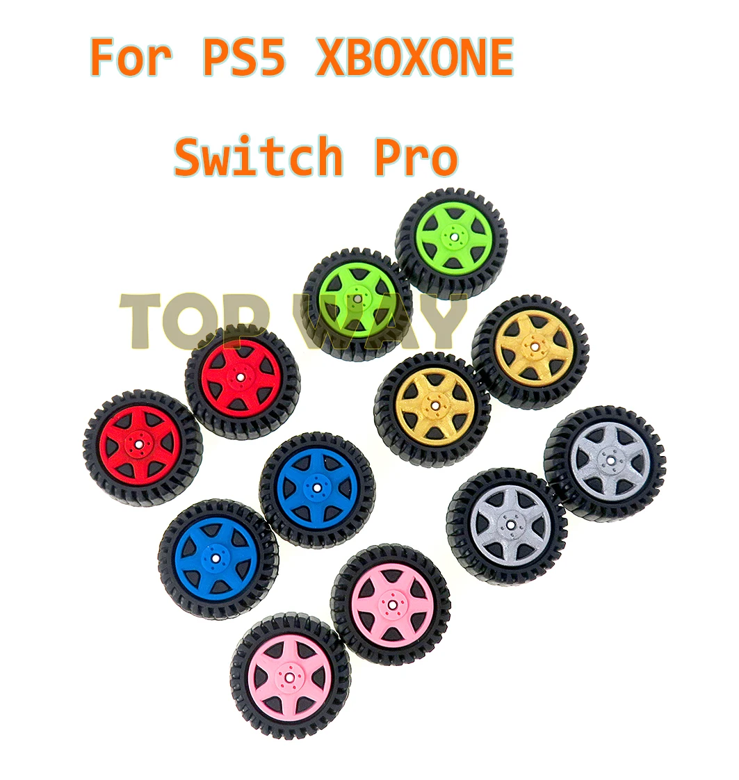 100 Uds. Tapa de agarre de pulgar de silicona para neumático de rueda de coche para playstation 5 PS5 PS4 XBOXONE para Switch Pro XBOX Series funda para Joystick