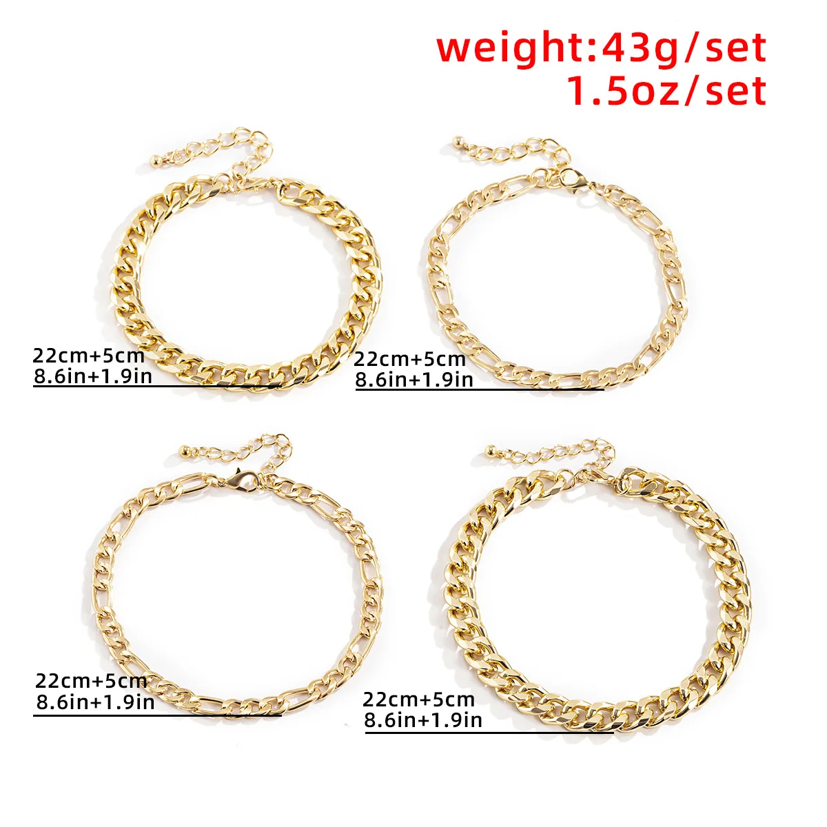 Multilayer Gold Color Metal Anklet Set Women\'s 2022 Vintage Barefoot Sandals Summer Bracelets Girls Glamour Fashion Jewelry