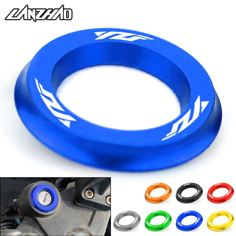 YZF Motorcycle Ignition Switch Cover Ring CNC Accessories for Yamaha YZF R25 R3 2013 2014 2015 2016 2017 2018 2019