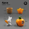 4 piezas de zanahoria para conejos-D