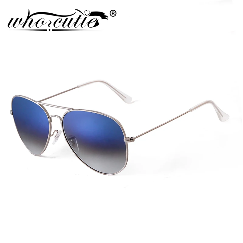 WHO CUTIE 60MM Glass Lens Polarized Sunglasses Pilot Men 2021 Brand Design High Quality Metal Frame Male Sun Glasses Shades S439