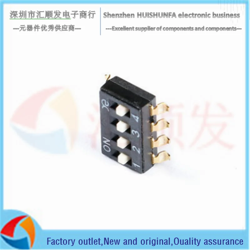 2 шт.! DSIC04LSGET 2,54 мм Шаг 4-значный Высокочувствительный чип dip-переключатель/dip-кодовый переключатель