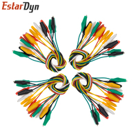 10pcs Alligator Clips Electrical DIY Test Leads Alligator Double-ended Crocodile Clips Roach Clip Test Jumper Wire
