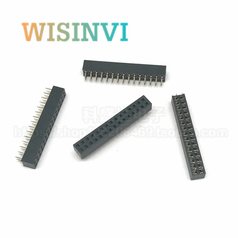 10pcs 2mm 2.0mm Pitch 2x2/3/4/5/6/7/8/9/10/11/12/13/14/15/16/18/20/22/25/30/32/40 Pin Double Straight Female Header Connector