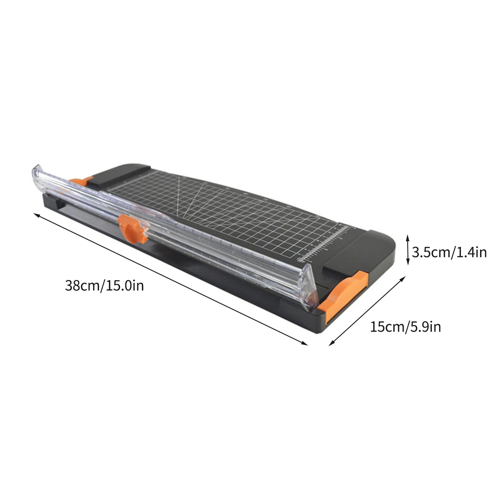 Portable A4 Paper Cutter 12.2 Inch Cut Length Desktop Paper Trimmer with Security Cutter Head Side Ruler for Office Home Supplie