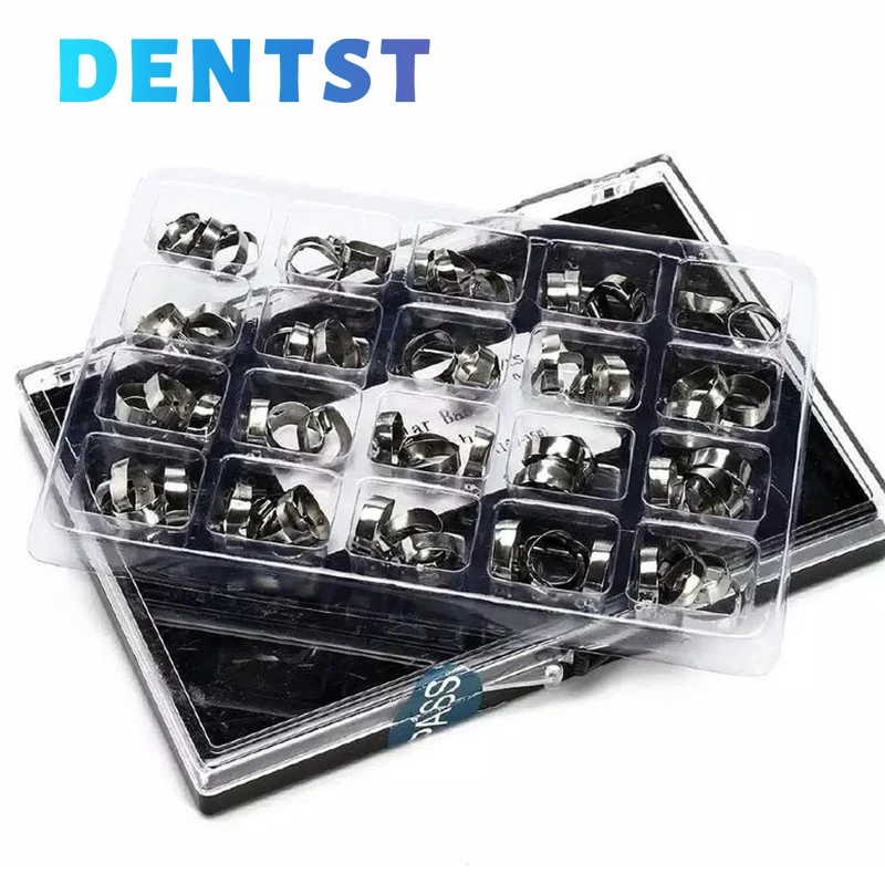 80PCS Dental Orthodontic Buccal Tube with Bands 16#-35# For 1st Molar Roth/MBT 022\