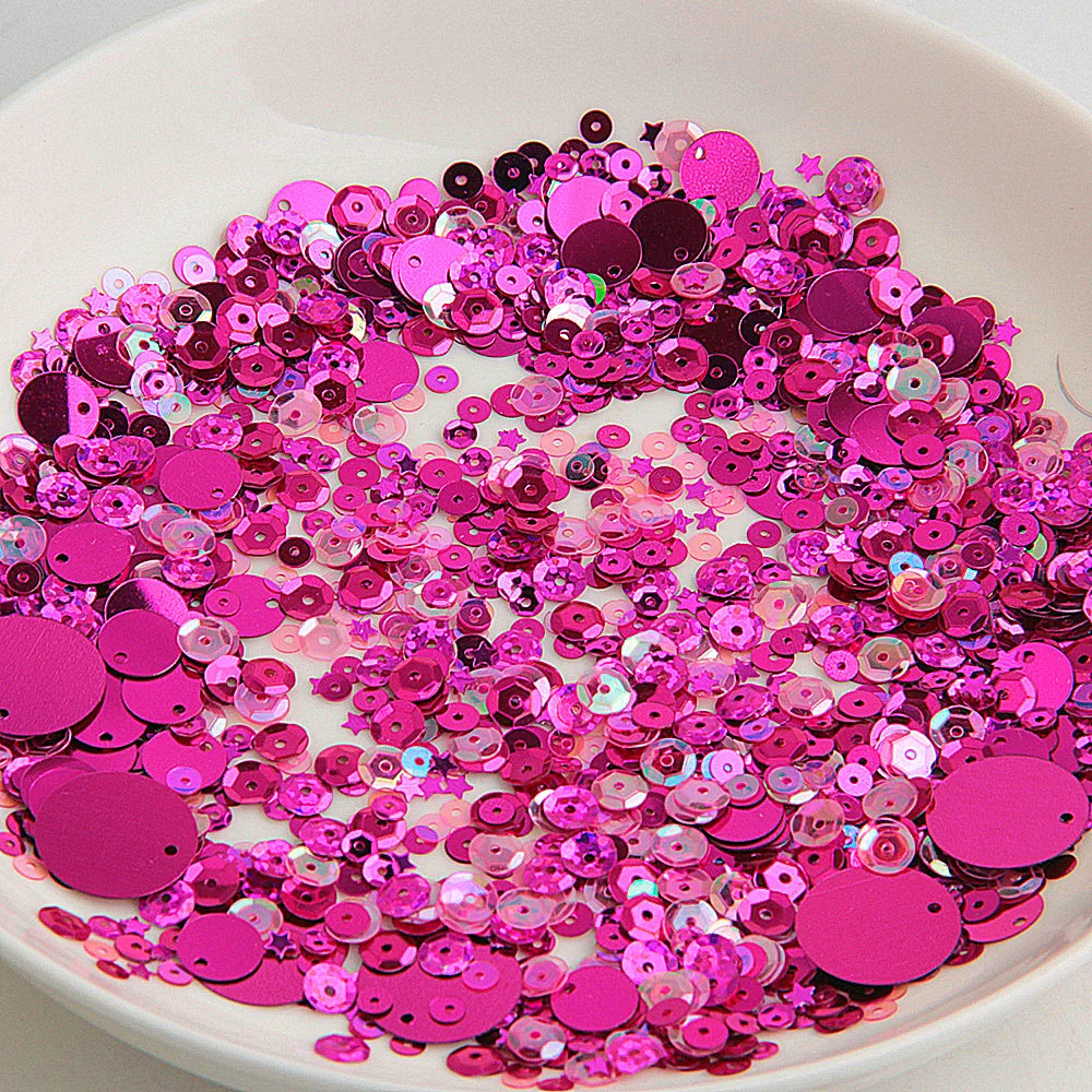 Paillette Sequin Mixed Sizes Shapes Flat Cup Confetti Loose Sequins Paillettes Sewing Wedding Accessories 10g