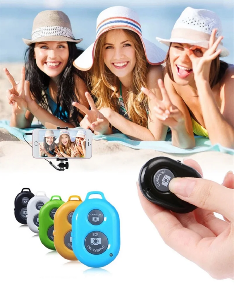 บลูทูธรีโมทคอนโทรลปุ่ม Wireless Controller กล้องจับเวลา Stick ชัตเตอร์ Monopod Selfie สำหรับ Ios Android