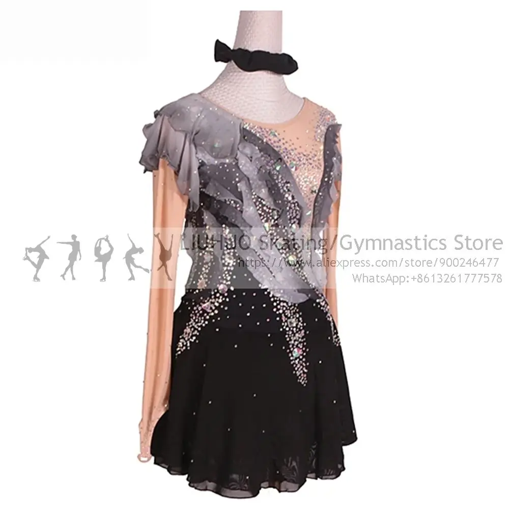 LIUHUO Rhythmic Leotards Dress Children girls costumi donna per pattinaggio Artistic dress Ballroom Ballet teens Dance leotards