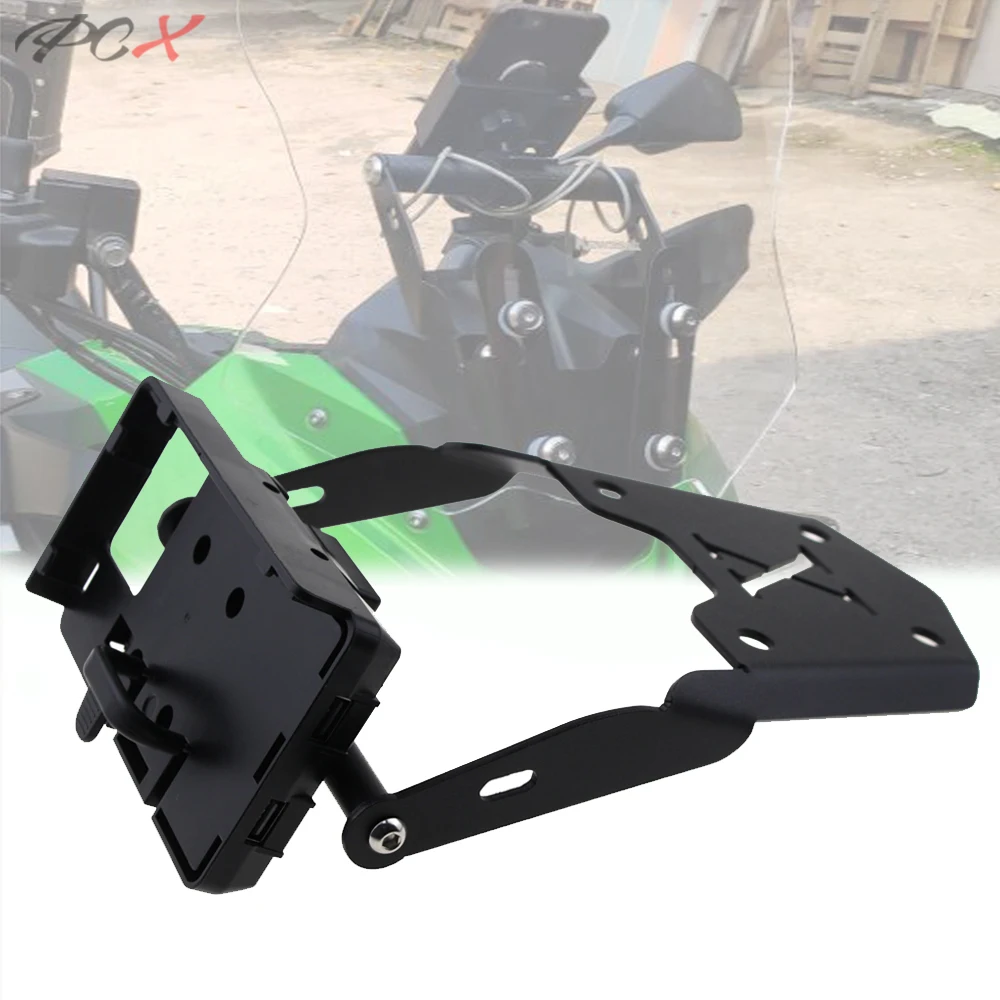 

Кронштейн для мобильной навигации GPS мотоцикла с регулируемым ветровым стеклом для KAWASAKI VERSYS X300 X-300 X 300, монтажный комплект