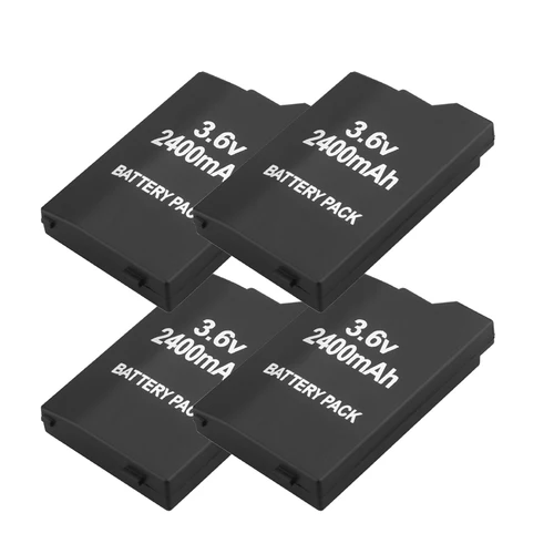 Batería de repuesto para mando Sony PSP 3,6 PSP 3600 PSP2000 PSP3000, 2000 mAh, 3000 V, 4 unidades