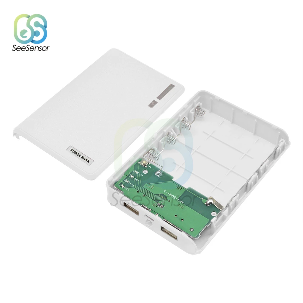 DC 5V Dual USB 4X 18650 Power Bank Battery Box caricabatterie per cellulare custodia fai da te per iPhone per Smart Phone