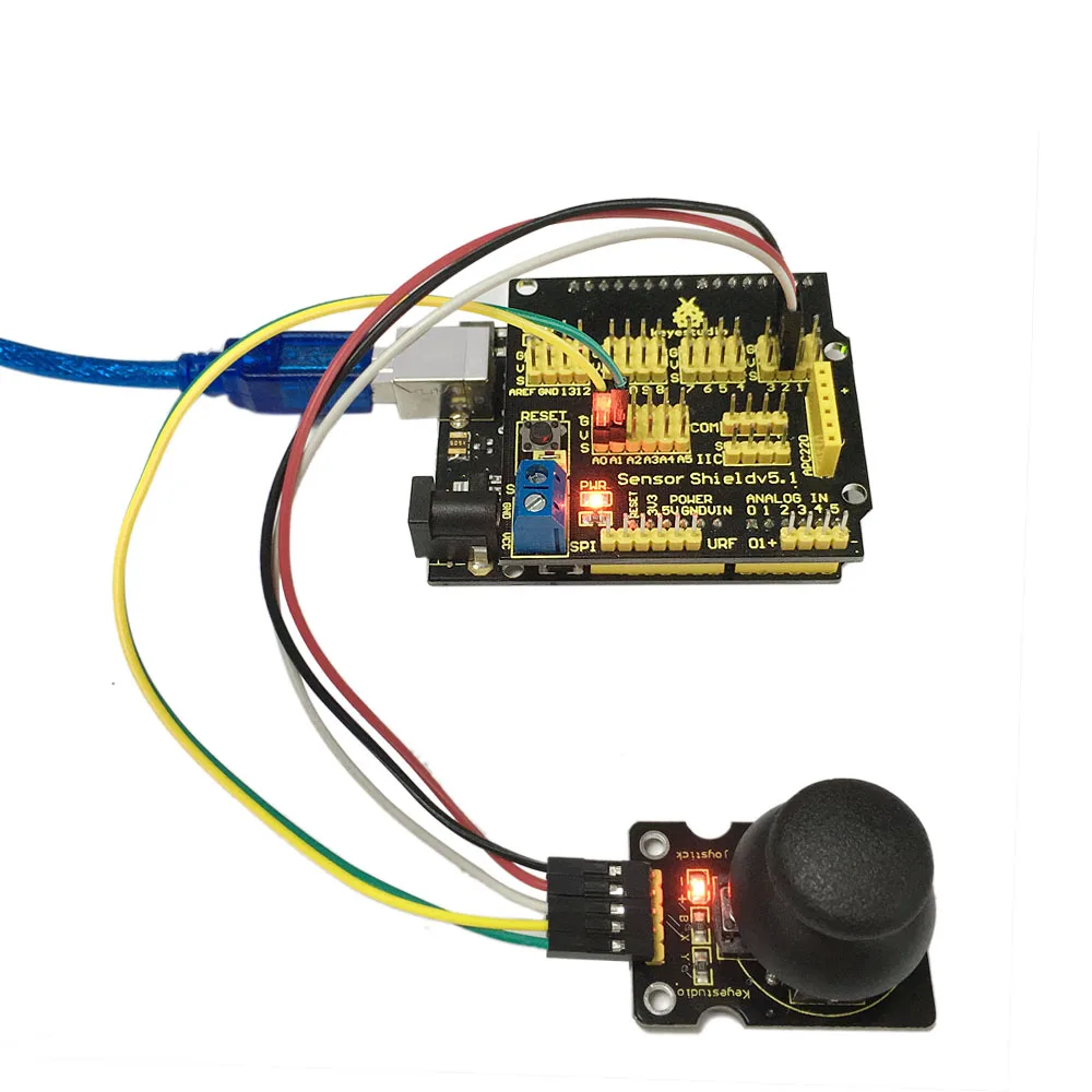 Keyestudio Dual-axis XY Joystick Module PS2 Joystick Control Lever Sensor  for arduino Diy Kit