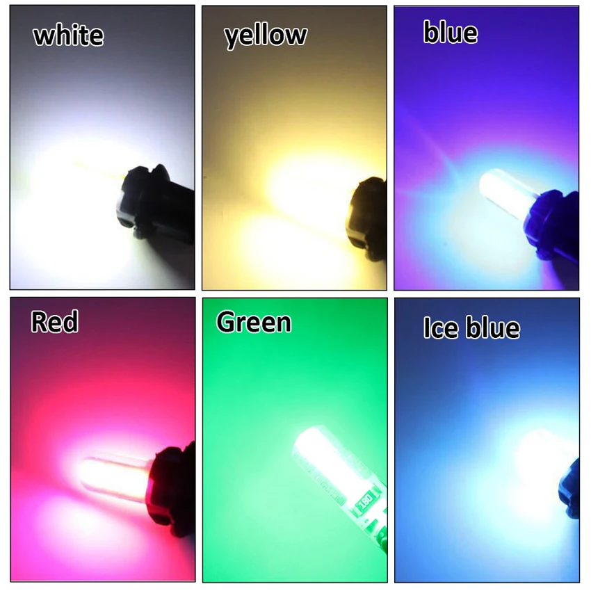 10pcs T10 W5W LED 194 168 W5W T10 Led Parking Bulb Auto Wedge Clearance Lamp Silica Bright White 6000K License Light Bulbs
