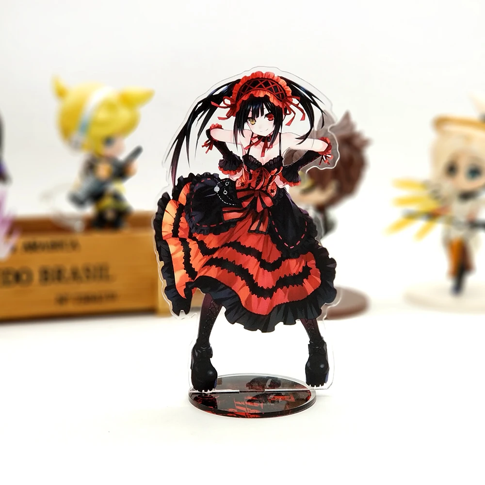 DATE A LIVE Kurumi Tokisaki acrylic stand figure model double-side plate holder cake topper anime