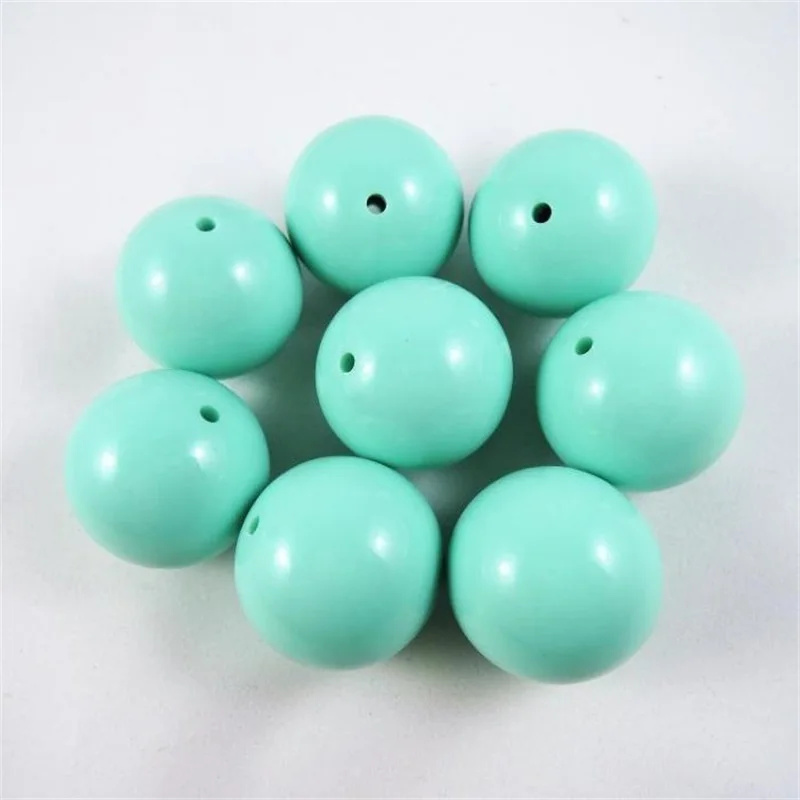 23 Solid Colorful Large Size 30mm Chunky Acylic Round Loose Beads For DIY Necklace Jewelry Making Handmade Accessories 5pcs/lot