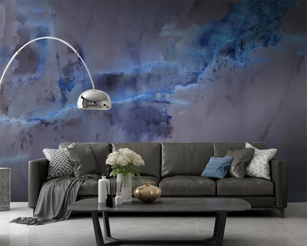 

Beibehang пользовательская атмосфера синяя шиферная плита современная новая мода мраморные украшения обои обои домашний декор papier peint