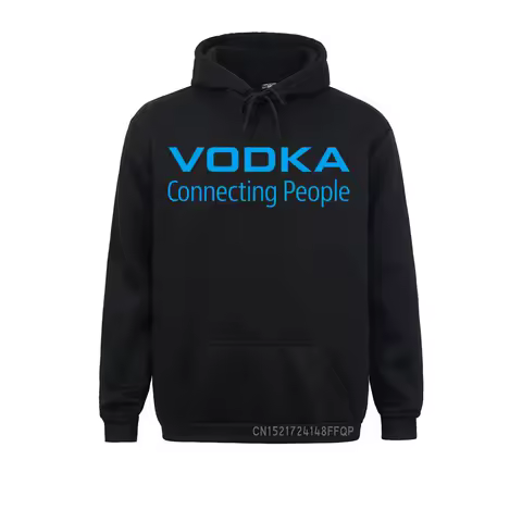 Winter Funny Russia Vodka Pullover Men Pocket Hoodies Gift Sweatshirts Man Clothing High Street Basic
