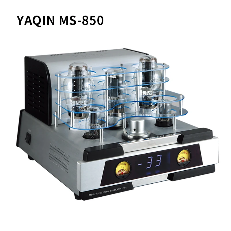 YAQIN MS-850 300B Amplificateur de puissance à tube sous vide classe A HiFi 6H9C 6H8C 5Z3P Amplificateur à tube mono nuits avec télécommande (paire)