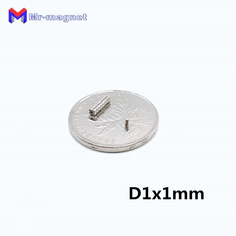 

500pcs 1x1 mm Magnet N35 Super Strong Rare Earth Magnets 1x1 D1*1mm Small Round Powerful Neodymium Magnet 1*1 D1x1 magnet Dia1x1