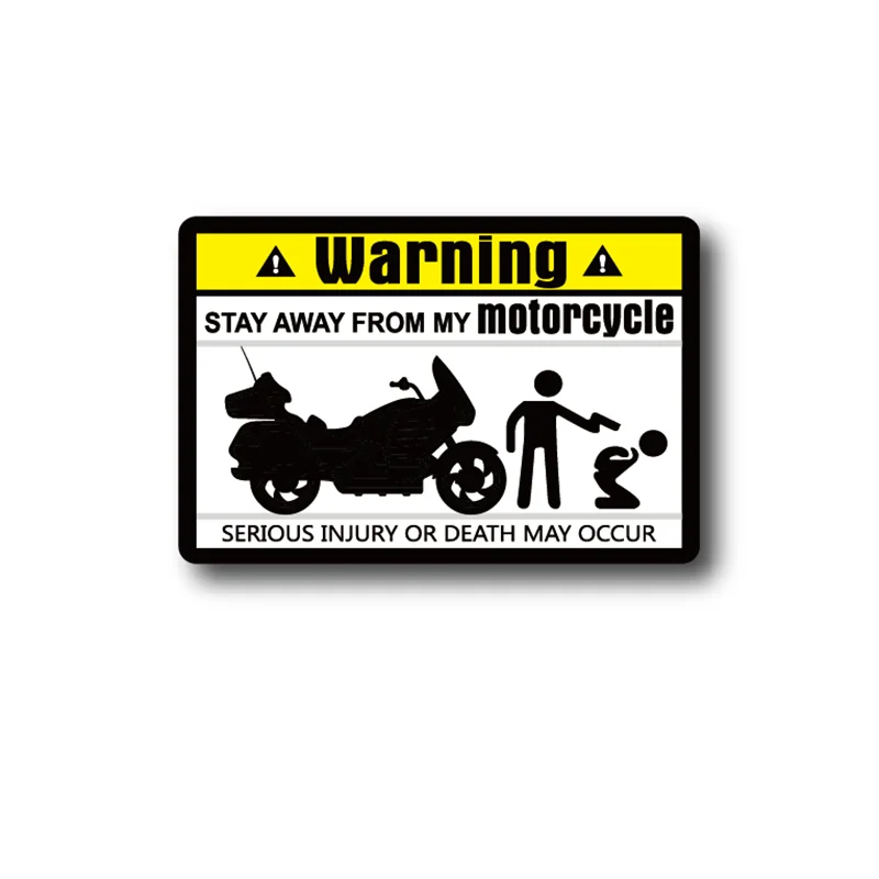 Funny Dont Touch Warning Mark Text Unique Decal Car Sticker Decals for Motorbike Motorcycle 8cmx5.3cm