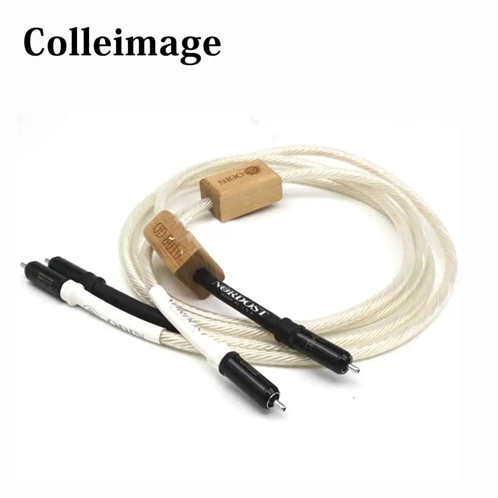 

Colleimage Hifi Nordost Odin Reference Interconnect RCA Amplifier CD DVD player Audio cable with WBT RCA plug Connector