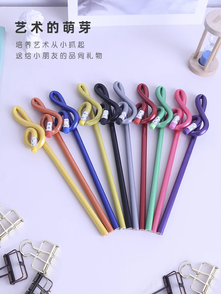 Treble Symbol Pencil Instrument Piano Modeling Personality Music Stationery Prizes Student Gift Cute Pencils For School Pencil