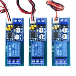 DC 5V 12V 24V Infinite Cycle Delay Timing Time Relay Timer Control ON-OFF Loop Switch Module Double Adjustable 0-100 Mminutes